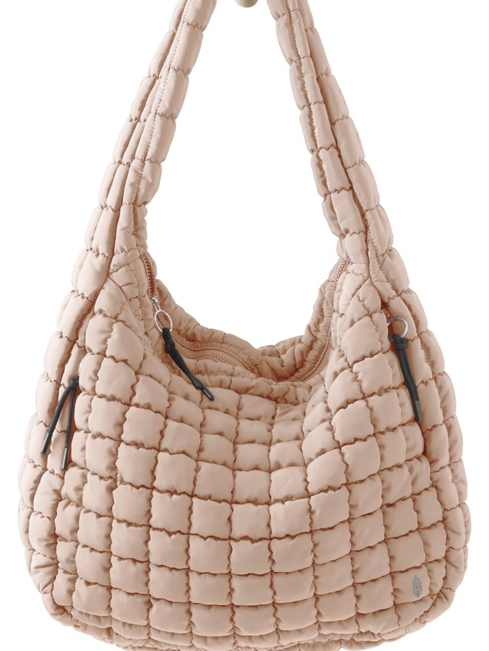 FP Movement Quilted Carryall Quilted Hobo Shoulder Bag - OFF WHITE